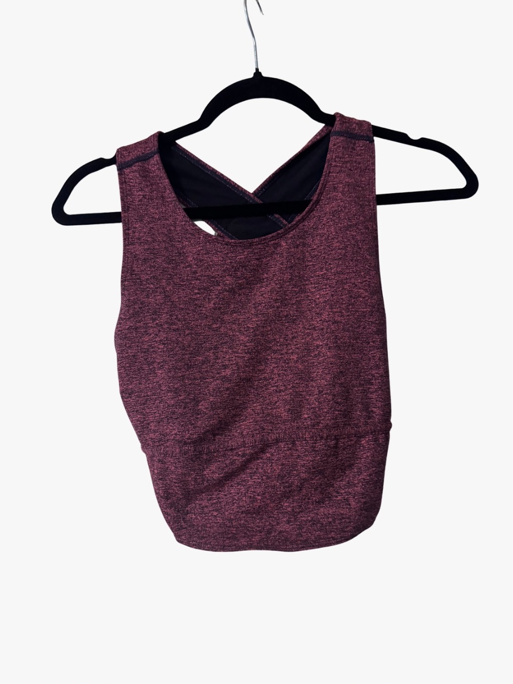 FP Movement by Free People Plum Heather High-Neck Seamless Sports Bra